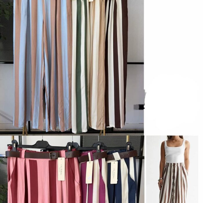 Nuevo pantalon Rayas bicolor